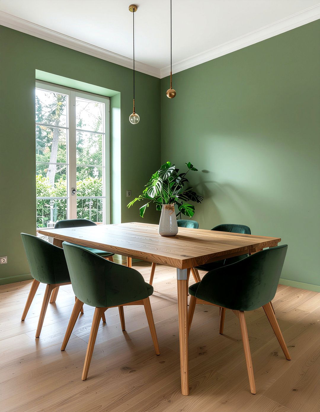 Green Dining Room - 30 dream dining room ideas