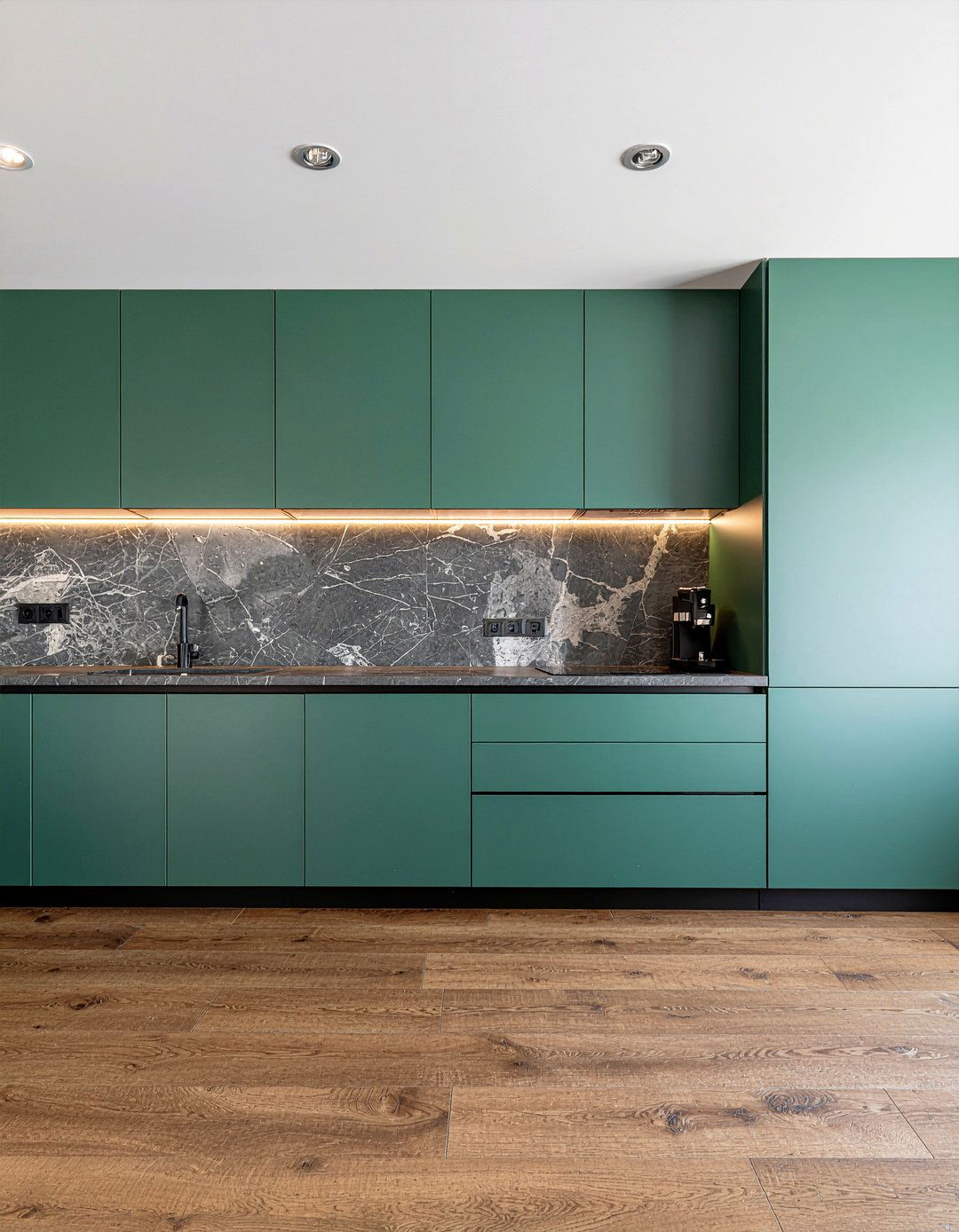 Green Kitchen Cabinets Gray Countertops - 30 emerald green kitchen ideas