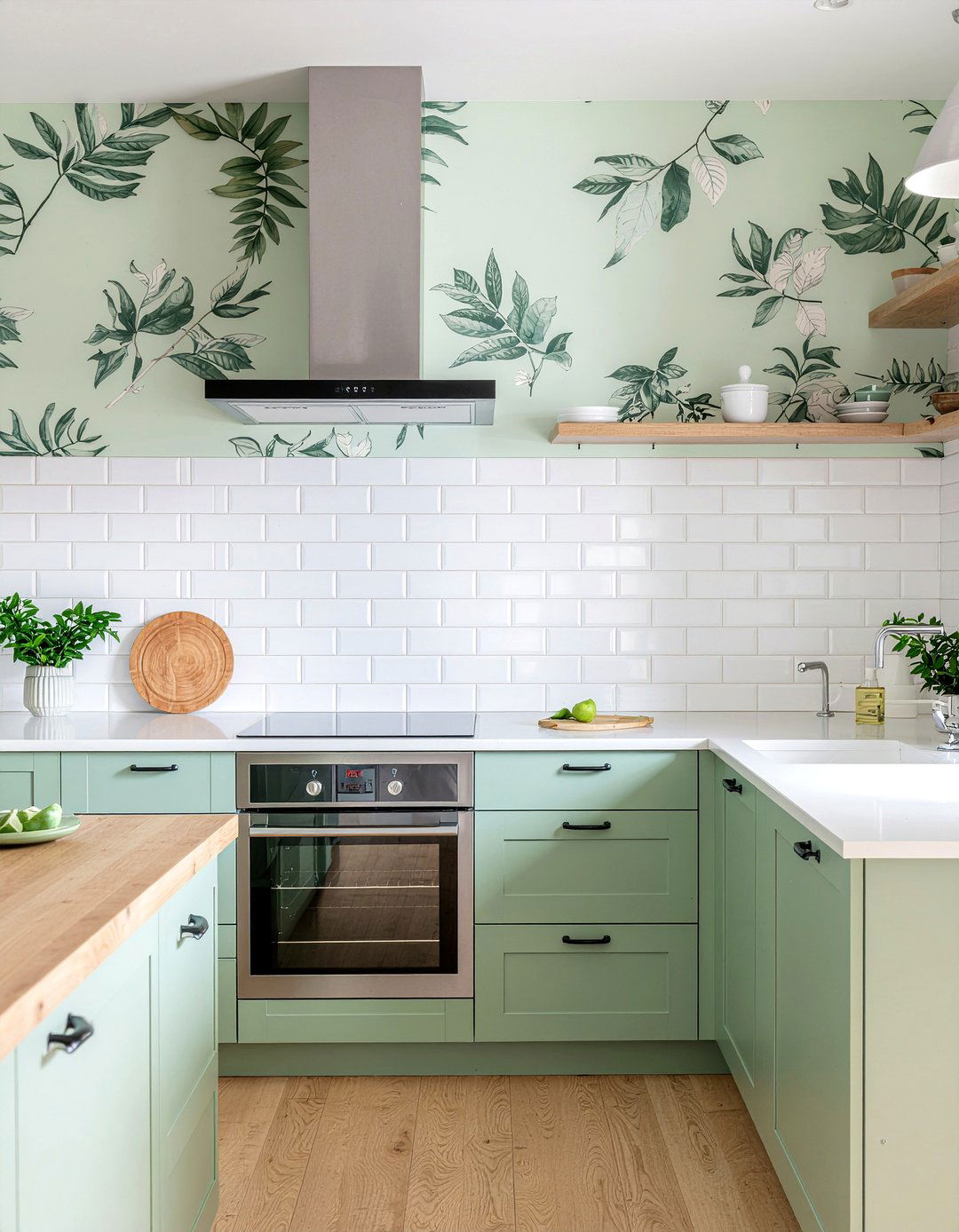 Green Kitchen Wallpaper - 30 kitchen wallpaper ideas