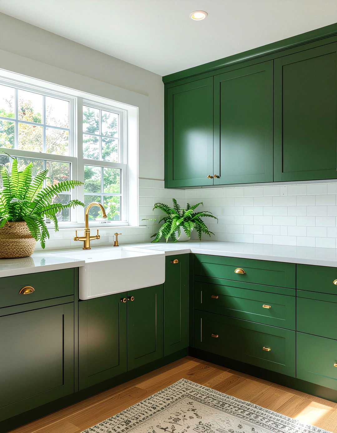 Green Laundry Room - 30 laundry room decor ideas