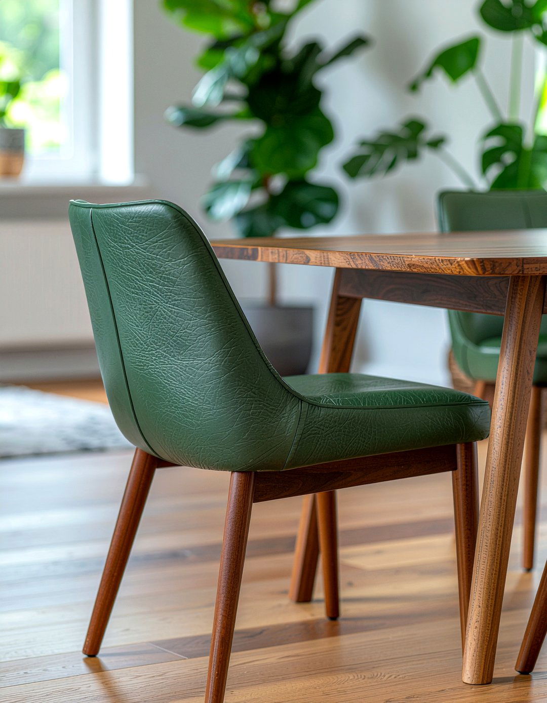 Green Leather Dining Chairs - 30 leather dining chair ideas