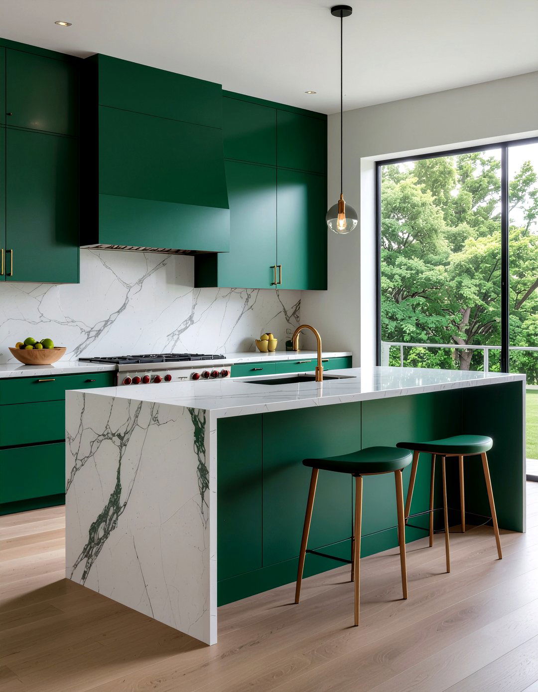 Green Marble Kitchen Countertops - 30 green kitchen design ideas