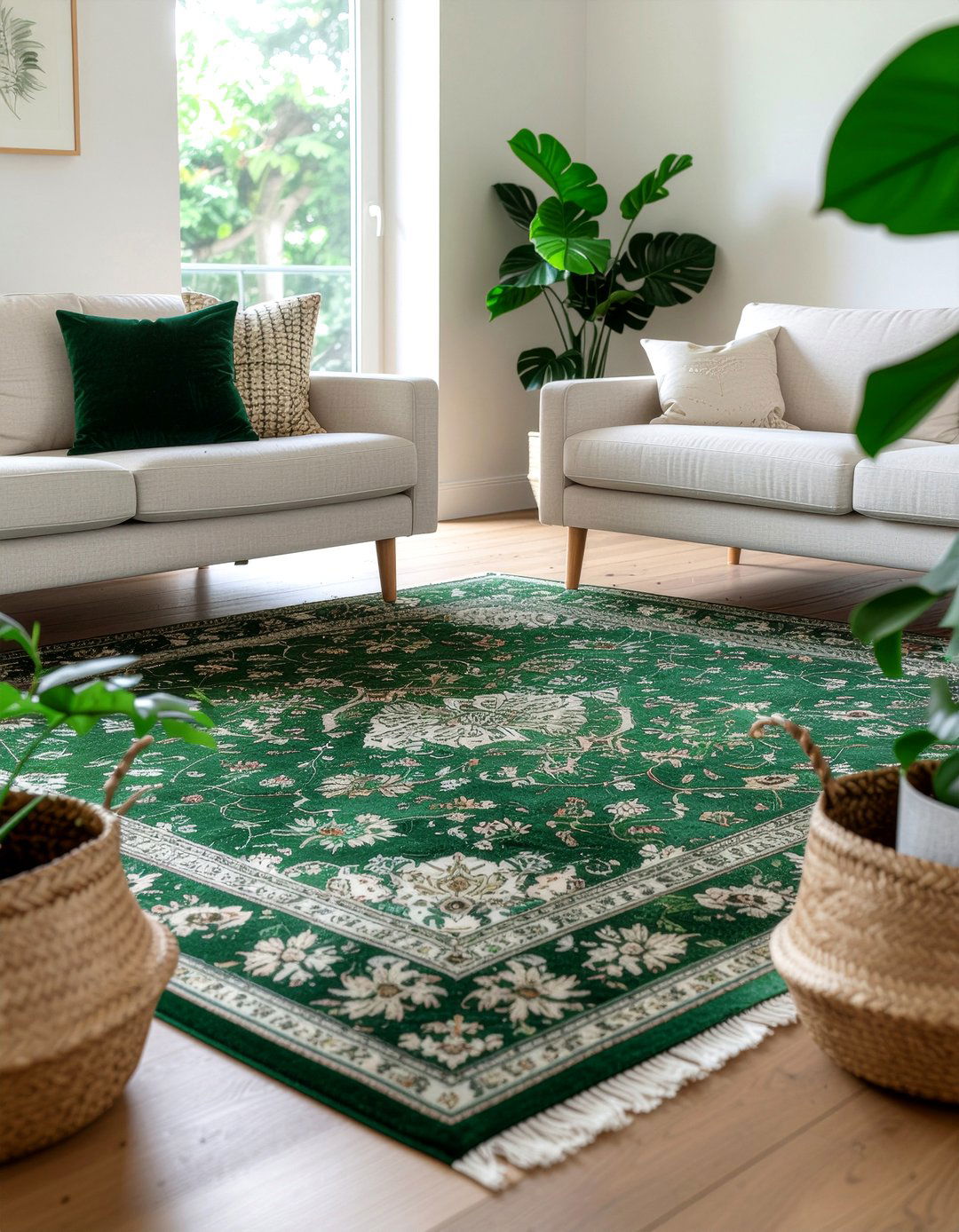 Green Oriental Rug - 30 living room oriental rugs