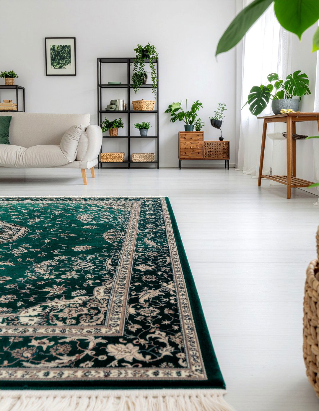 Green Persian Rug Living Room - 30 living room Persian rugs
