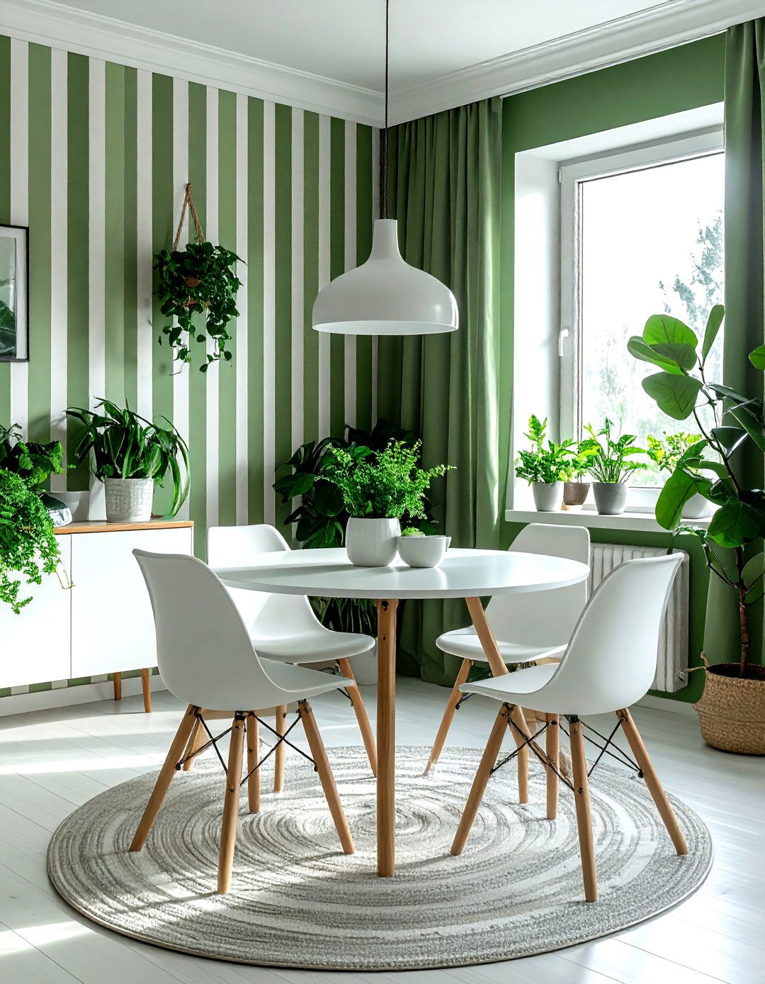 Green Striped Wallpaper - 30 striped wallpaper ideas