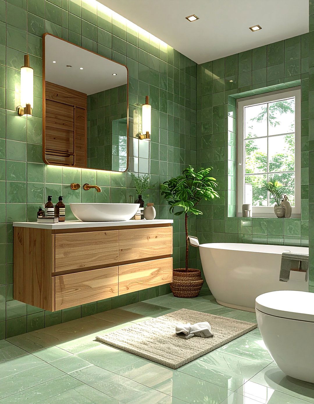 Green Tile Bathroom - 30 popular bathroom ideas