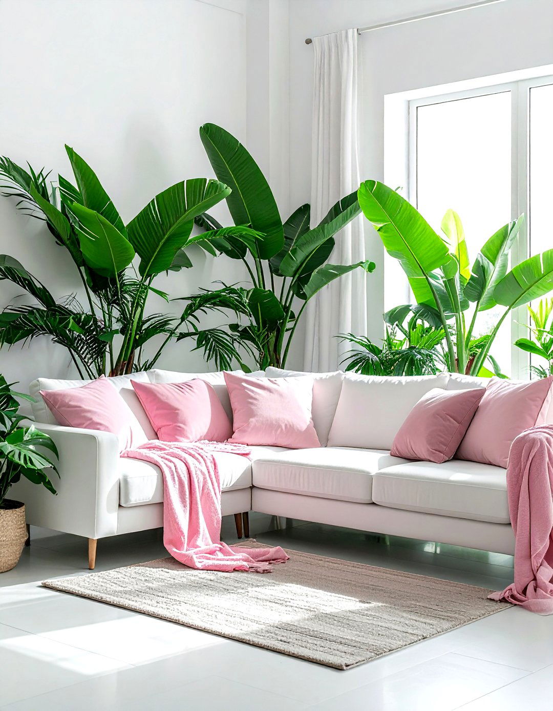 Green and pink living room decor - 30 cool green living room ideas