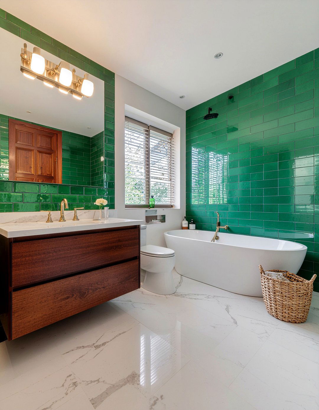 Green bathroom tile - 30 professional bathroom ideas