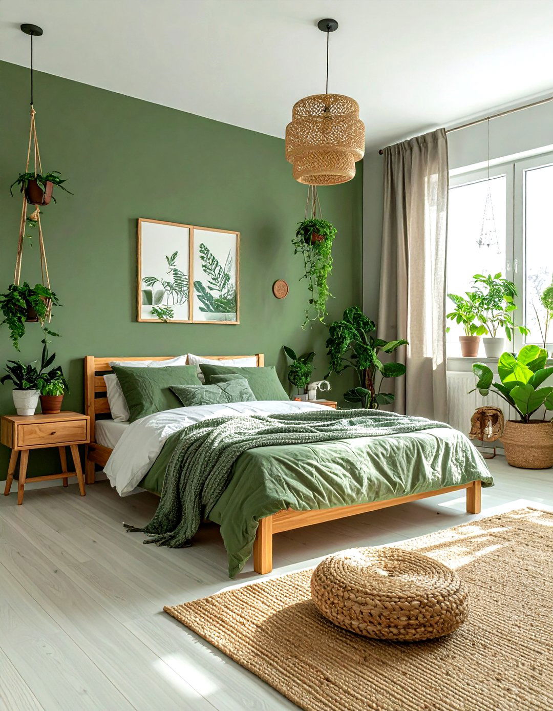 Green bedroom - 30 teen bedroom ideas