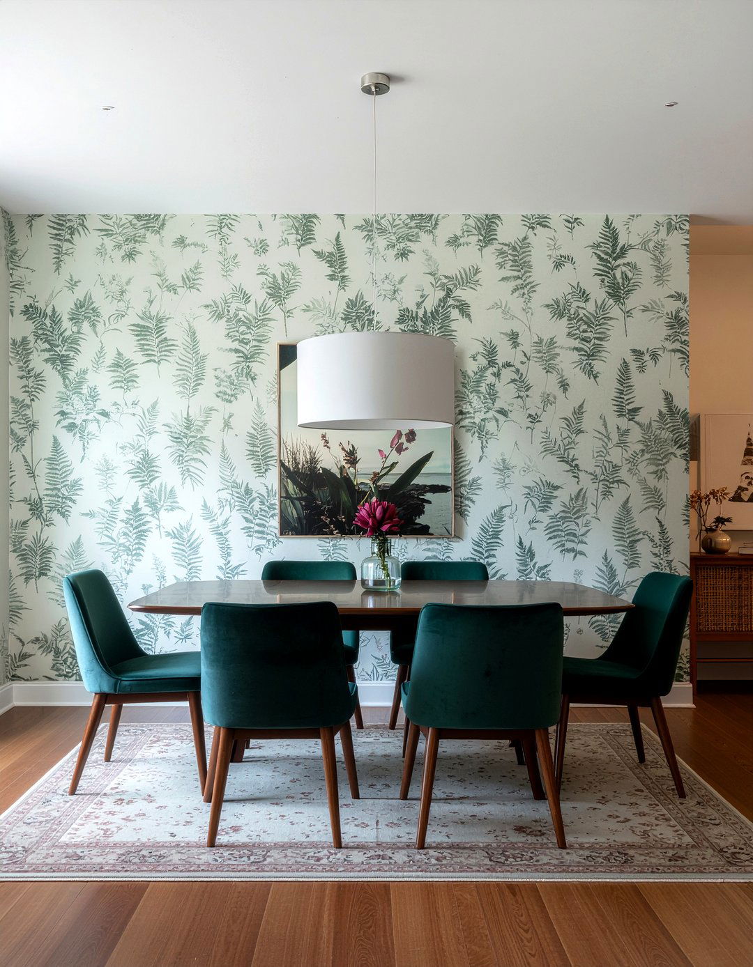 Green grasscloth wallpaper dining room - 30 grasscloth wallpaper dining room ideas