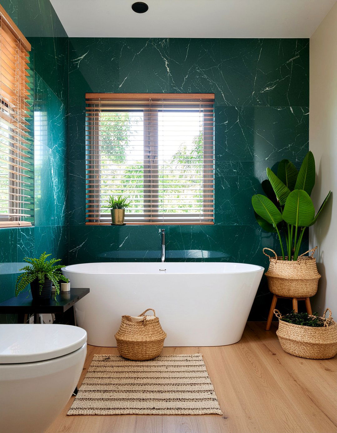 Green marble bathroom - 30 marble look bathroom ideas