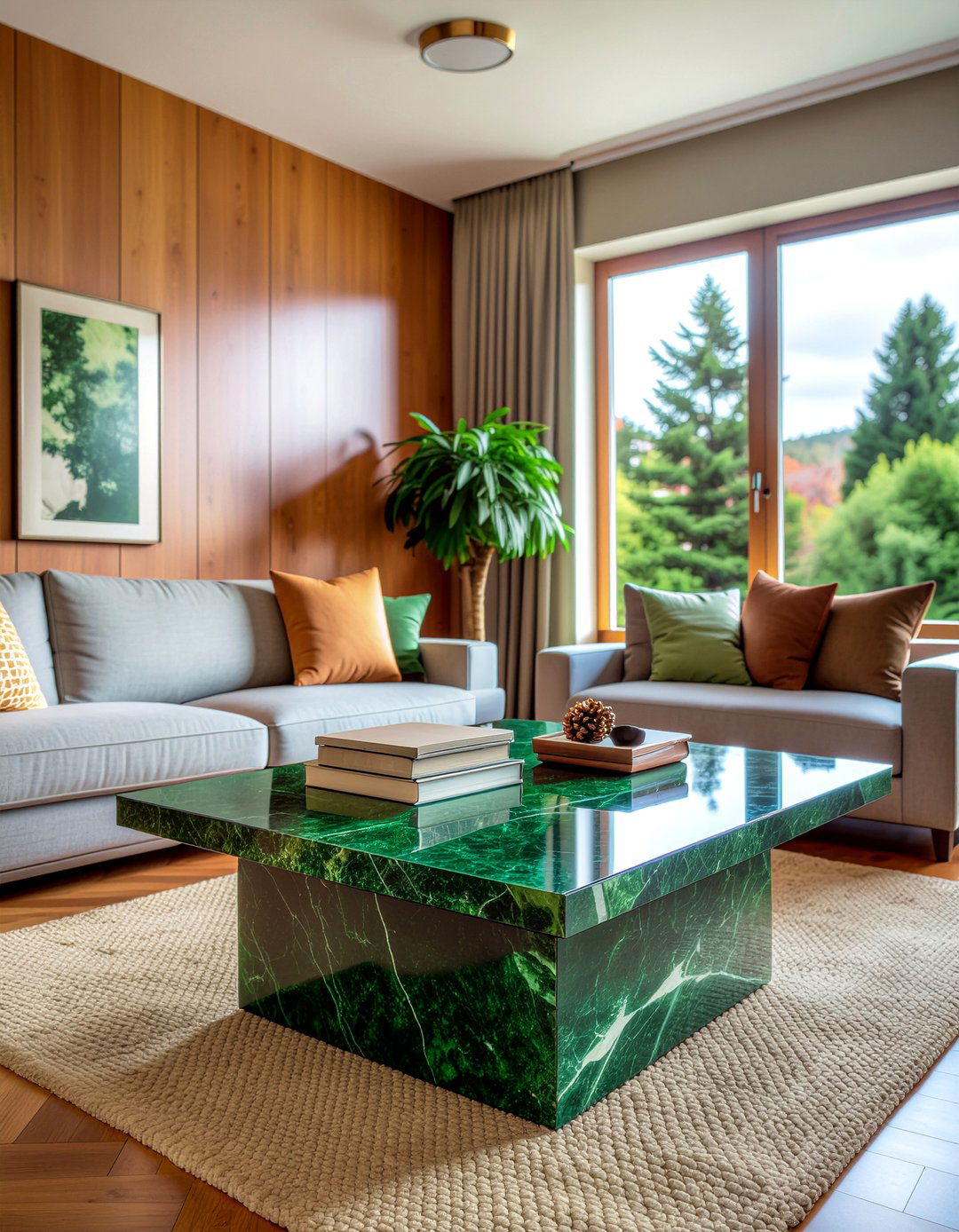 Green marble coffee table - 30 living room marble coffee tables