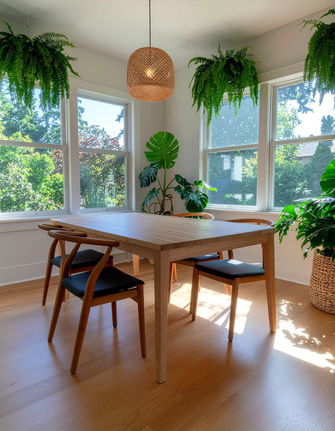 Greenery in dining room - 30 Seattle dining room ideas