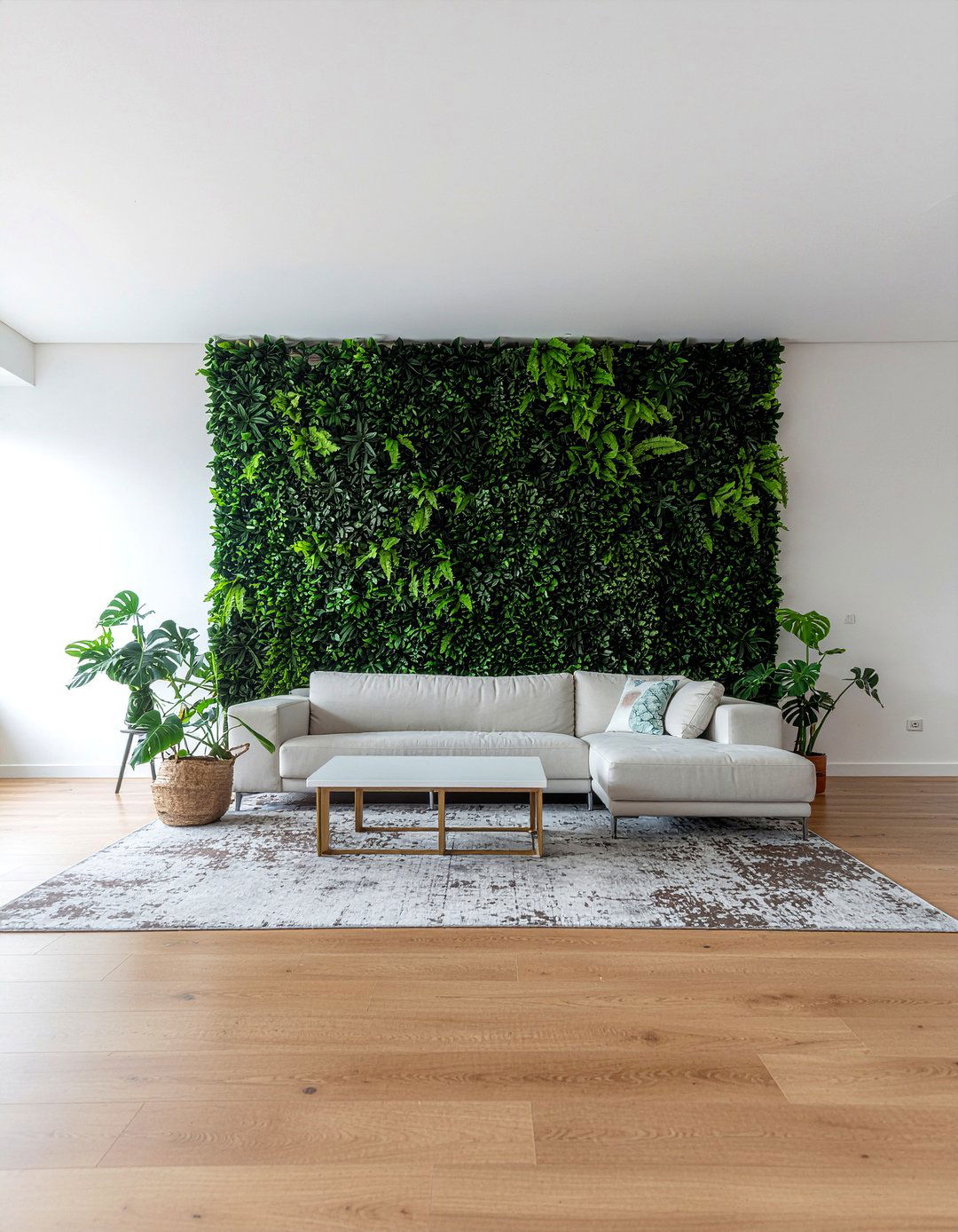 Greenery wall - 30 living room accent walls