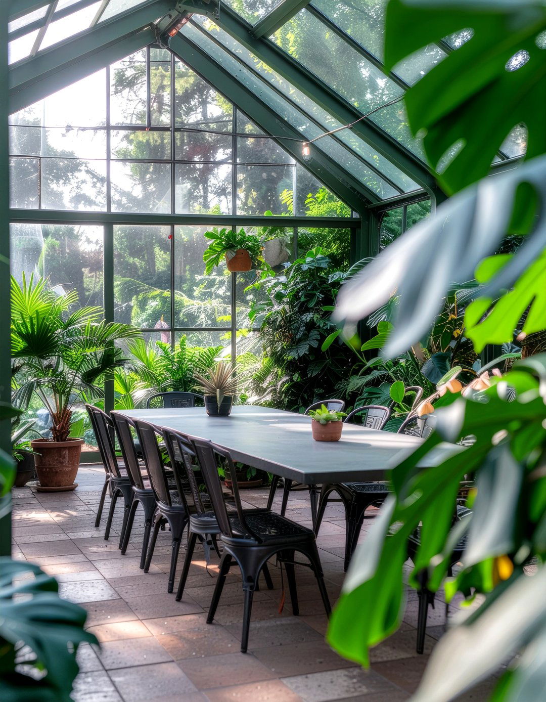 Greenhouse Dining Room - 30 converted space dining room ideas
