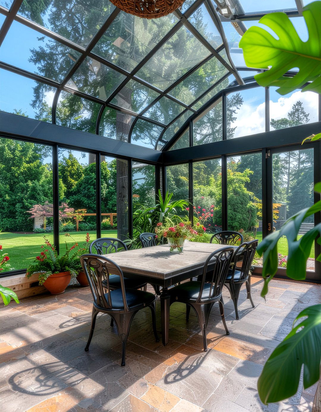 Greenhouse Style Dining Room - 30 estate dining room ideas