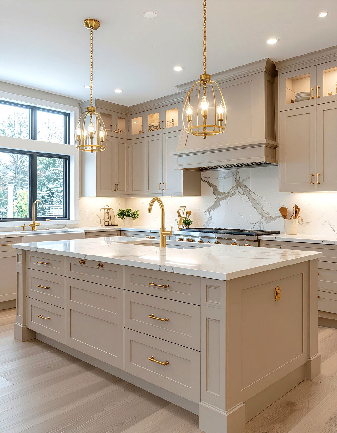 Greige And Gold Kitchen - 30 greige kitchen ideas