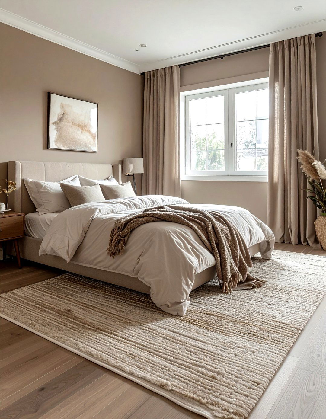 Greige Bedroom - 30 monochromatic bedroom ideas