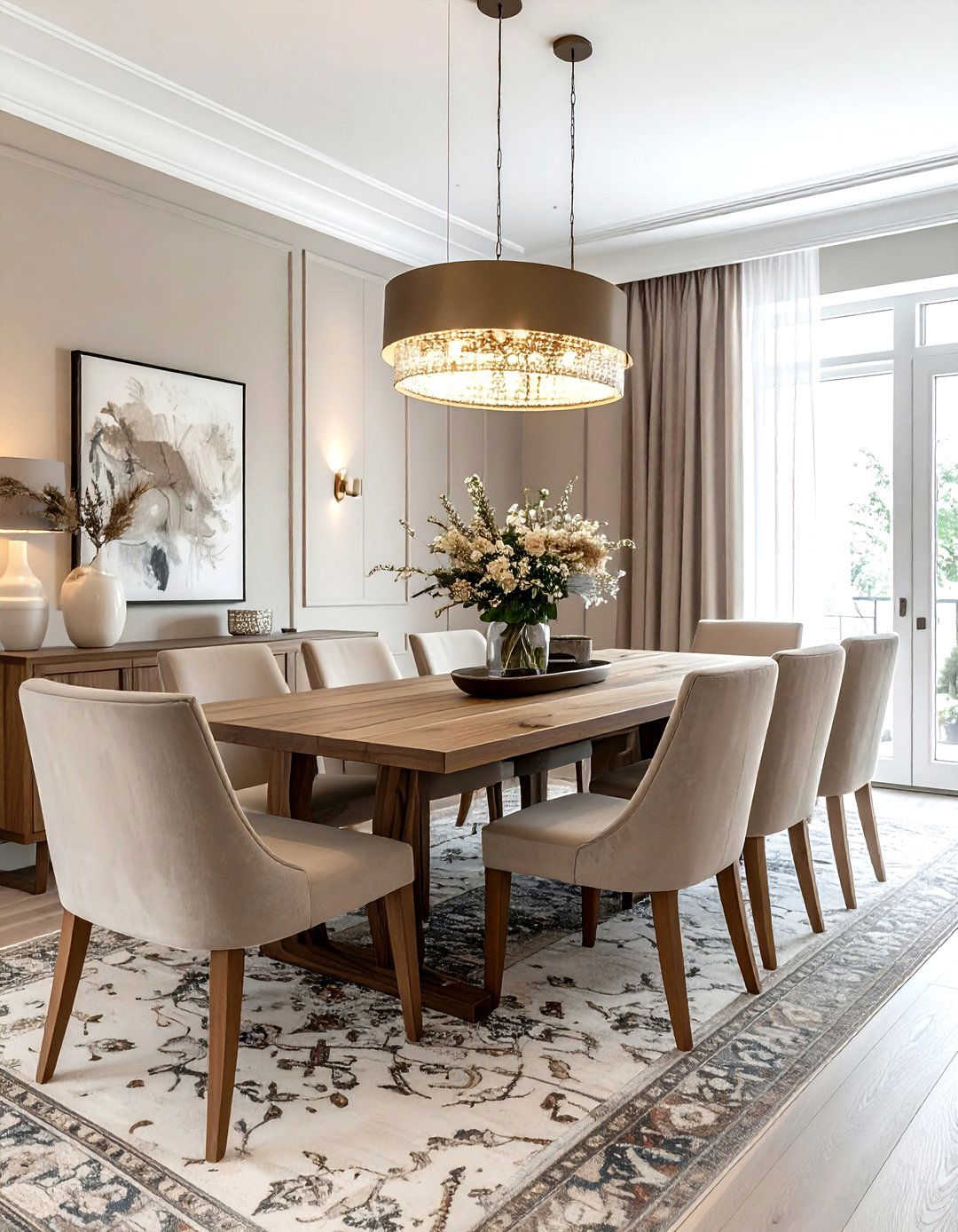 Greige Dining Room - 30 greige decor ideas