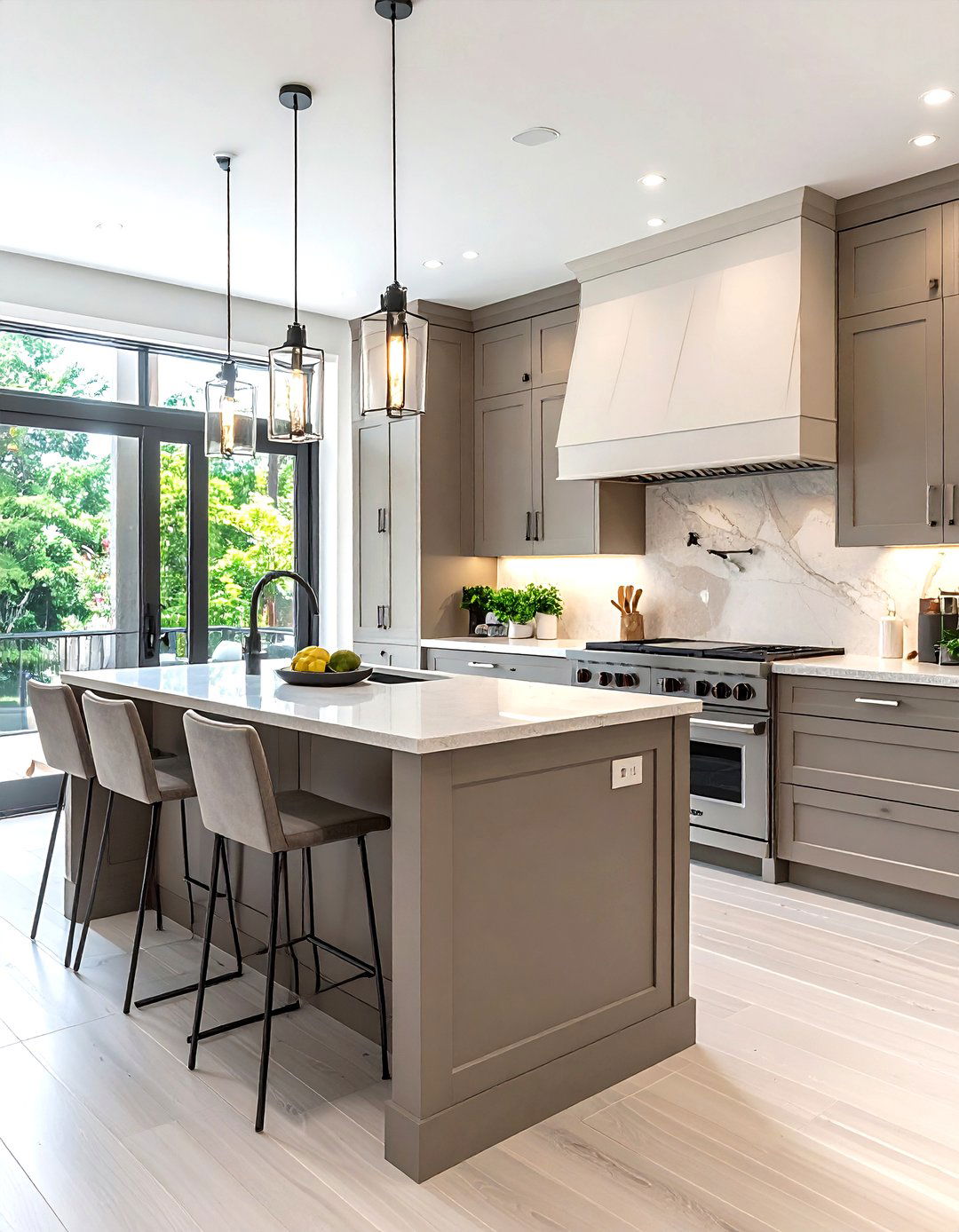 Greige Kitchen - 30 kitchen paint color ideas