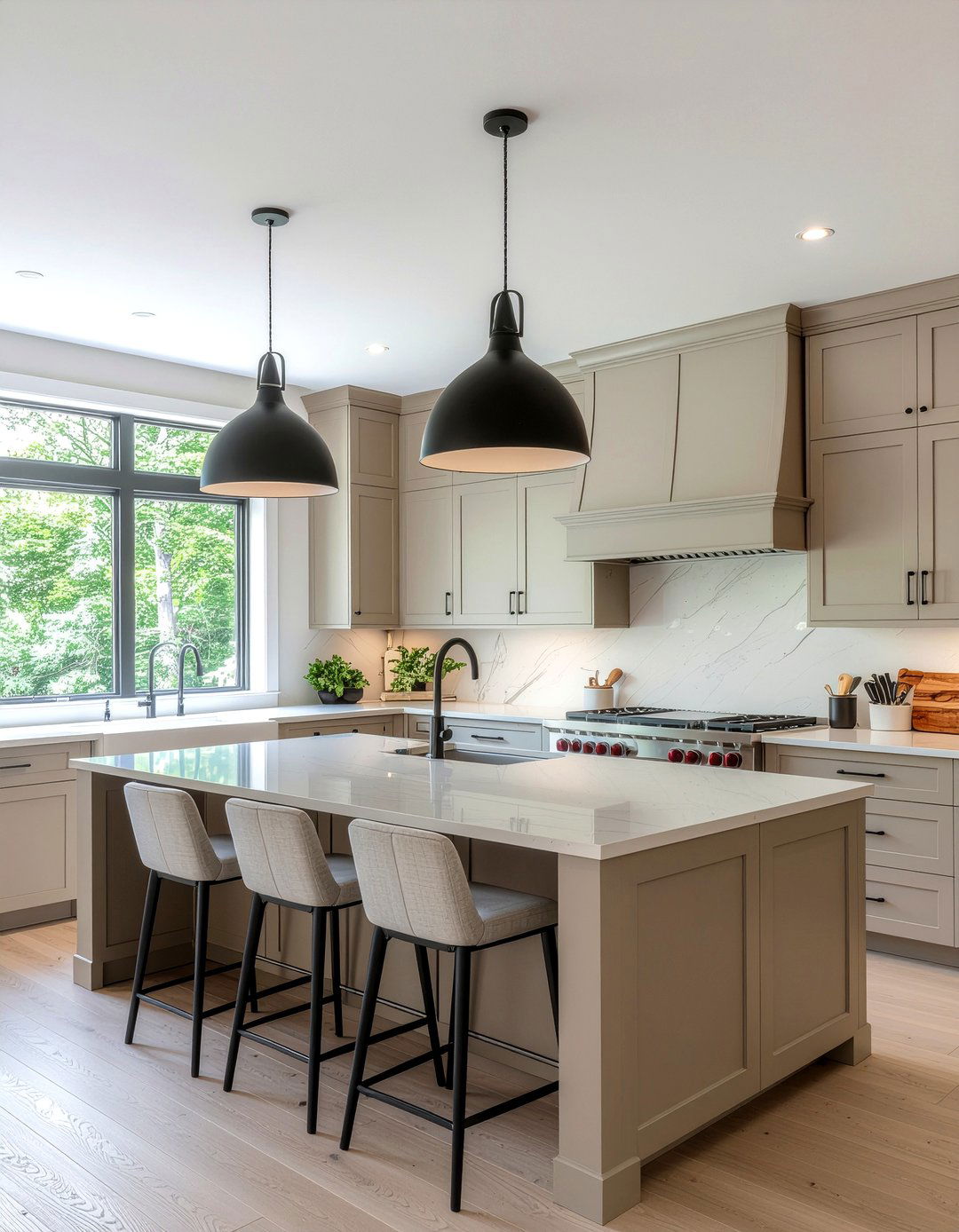 Greige Kitchen Lighting - 30 greige kitchen ideas