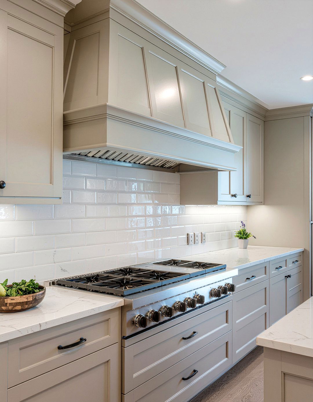 Greige Kitchen Range Hood - 30 greige kitchen ideas