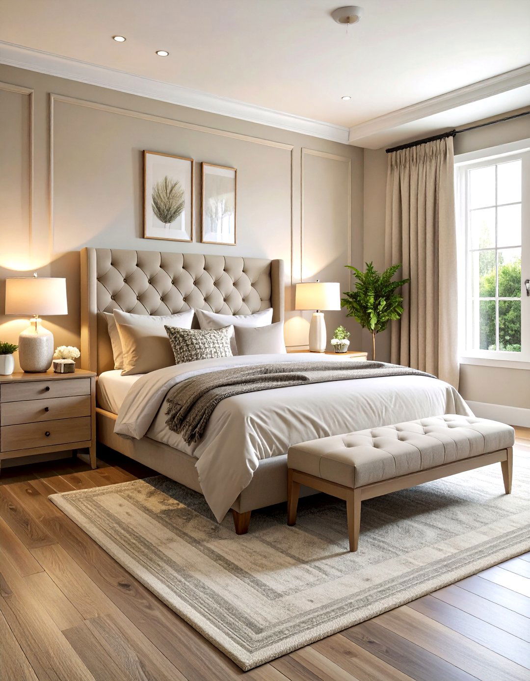 Greige Master Bedroom - 30 greige decor ideas