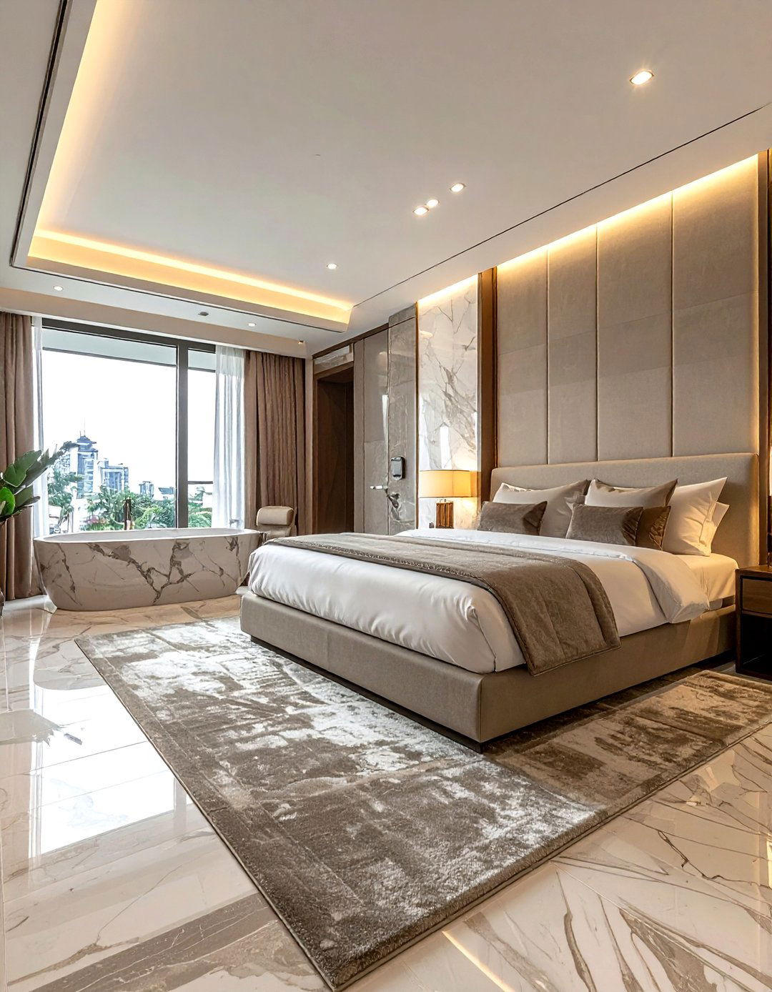 Greige Master Suite - 30 greige decor ideas