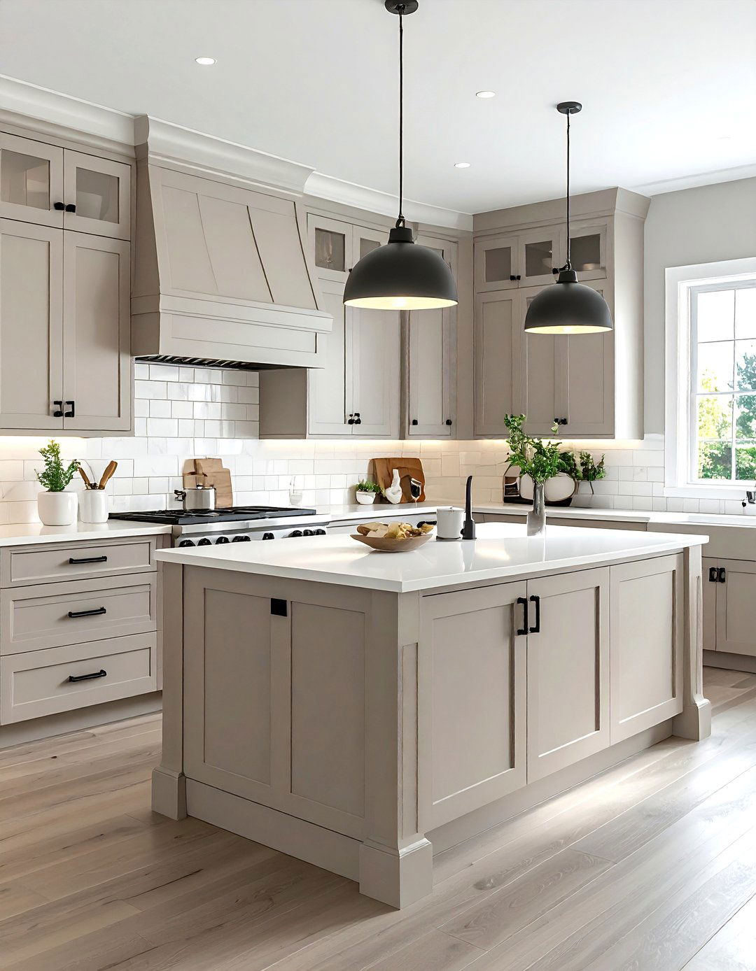 Greige Shaker Cabinets - 30 shaker kitchen cabinet ideas