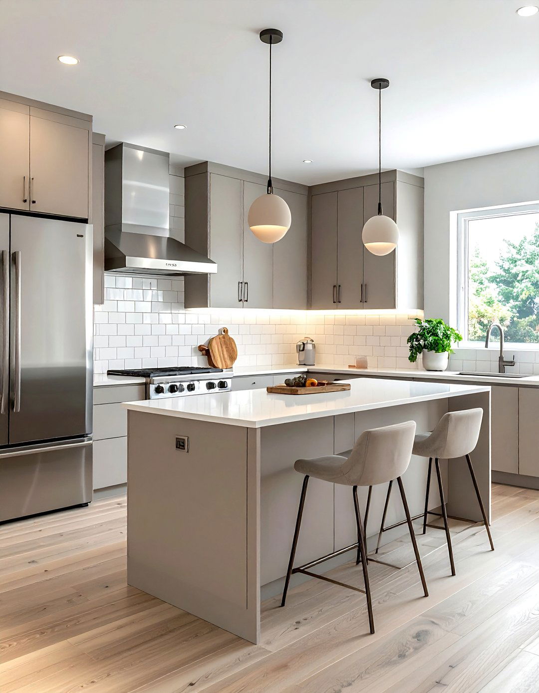 Greige kitchen cabinetry - 30 beige kitchen furniture ideas