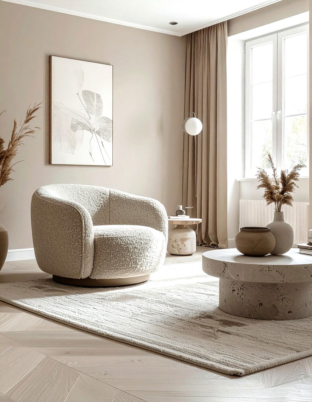 Greige living room - 30 monochromatic living room ideas