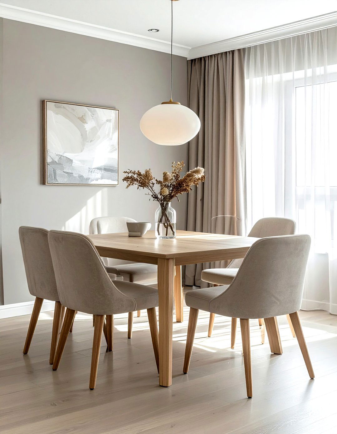 Grey And Beige Dining Room - 30 grey dining room design ideas