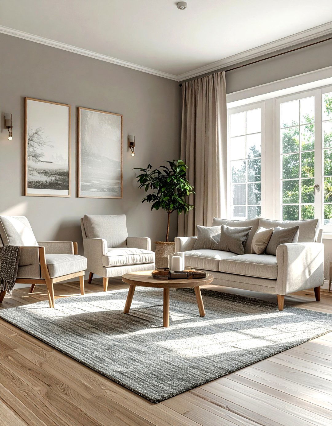 Grey And Beige Farmhouse Living Room - 30 farmhouse grey living room ideas