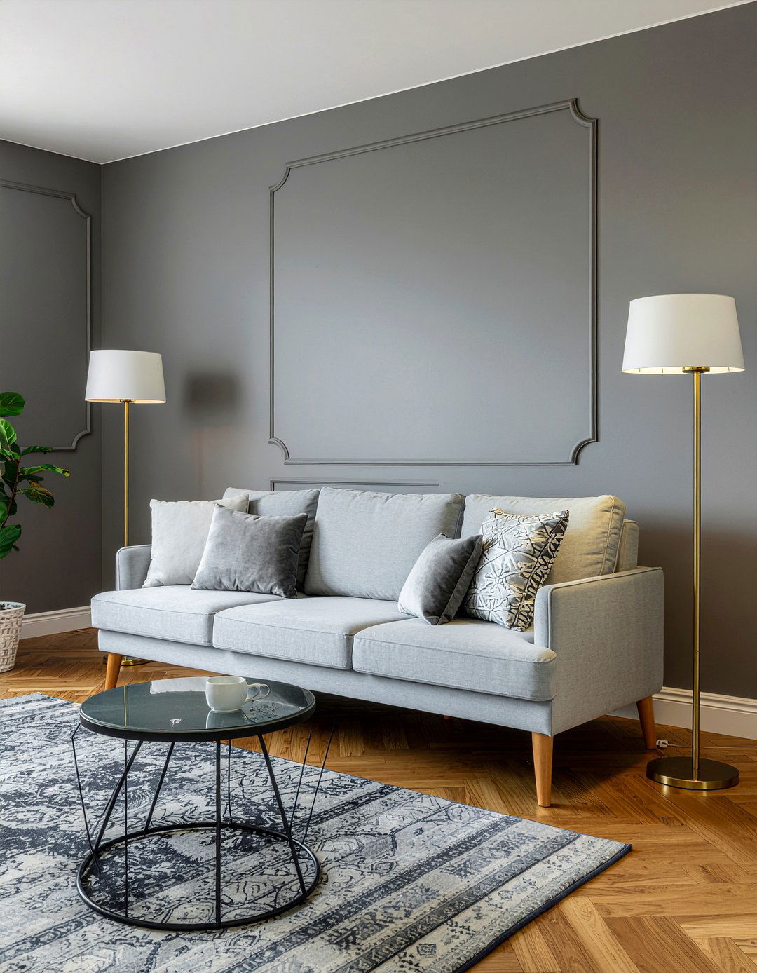 Grey And Gold Living Room - 30 luxe living room ideas