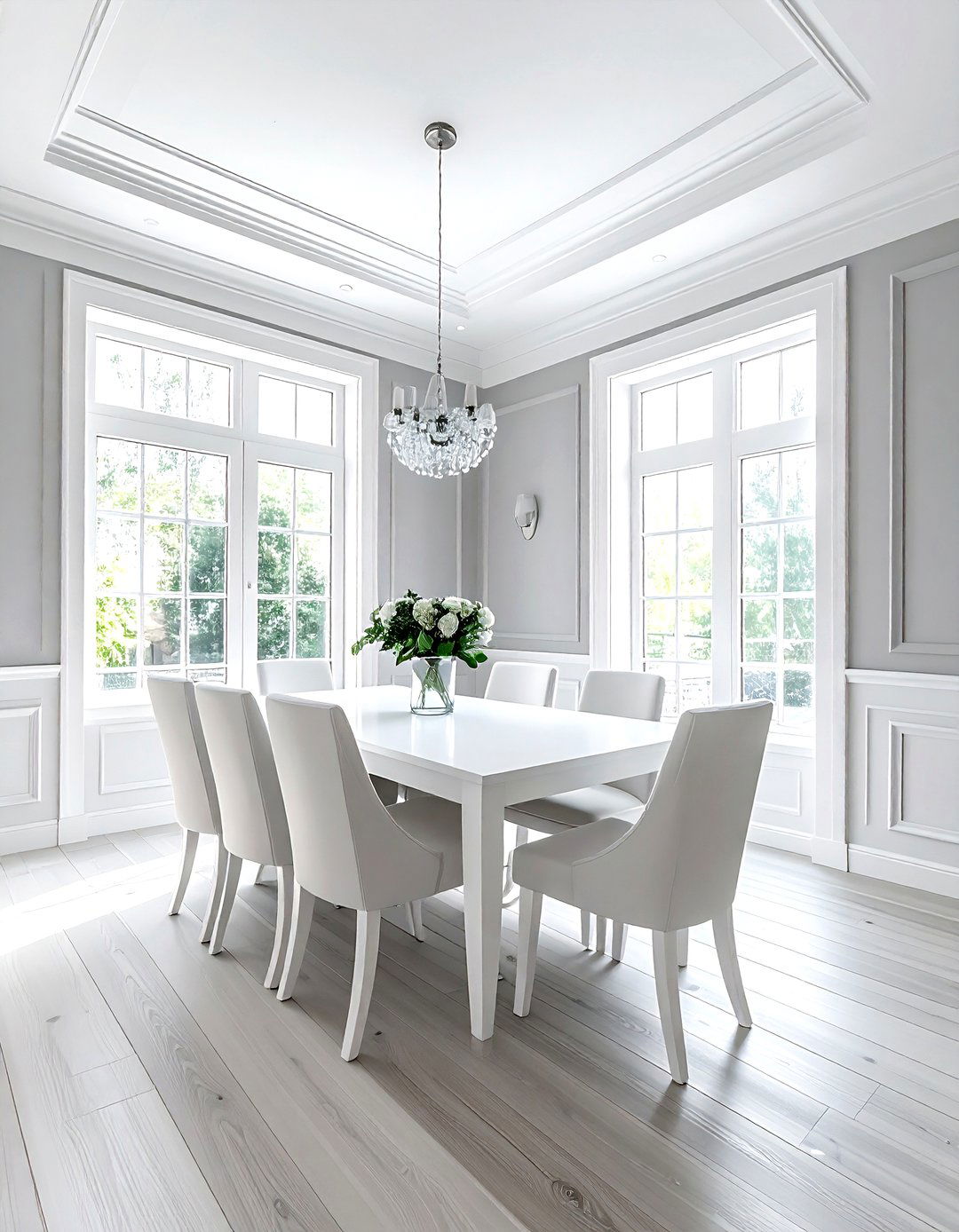 Grey And White Dining Room - 30 grey dining room design ideas