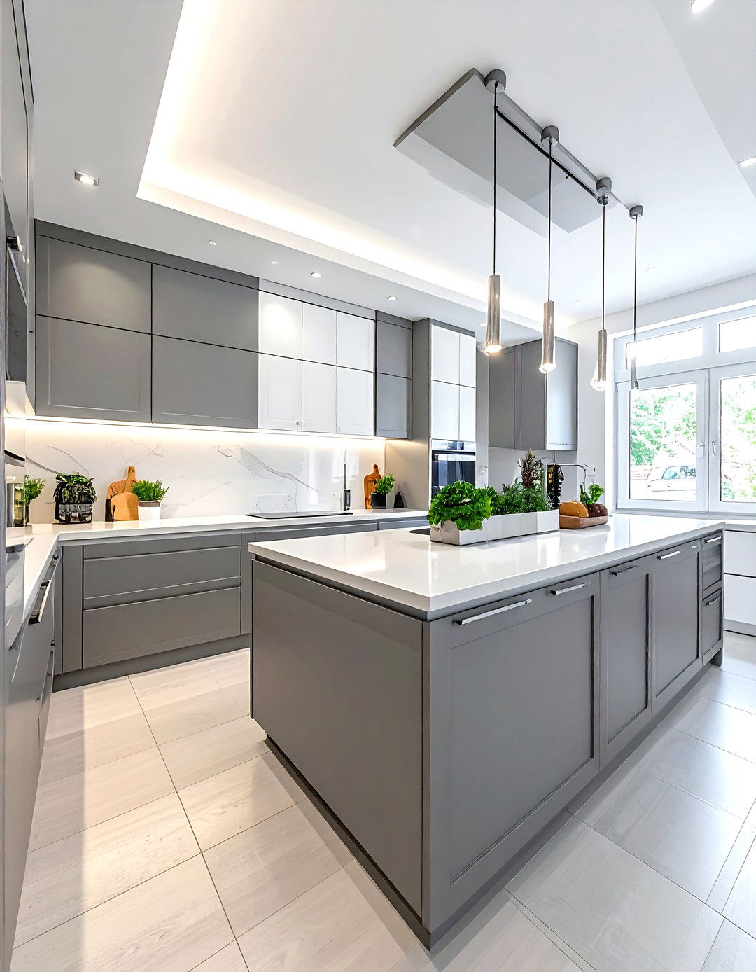 Grey And White Galley Kitchen - 30 grey and white kitchen ideas