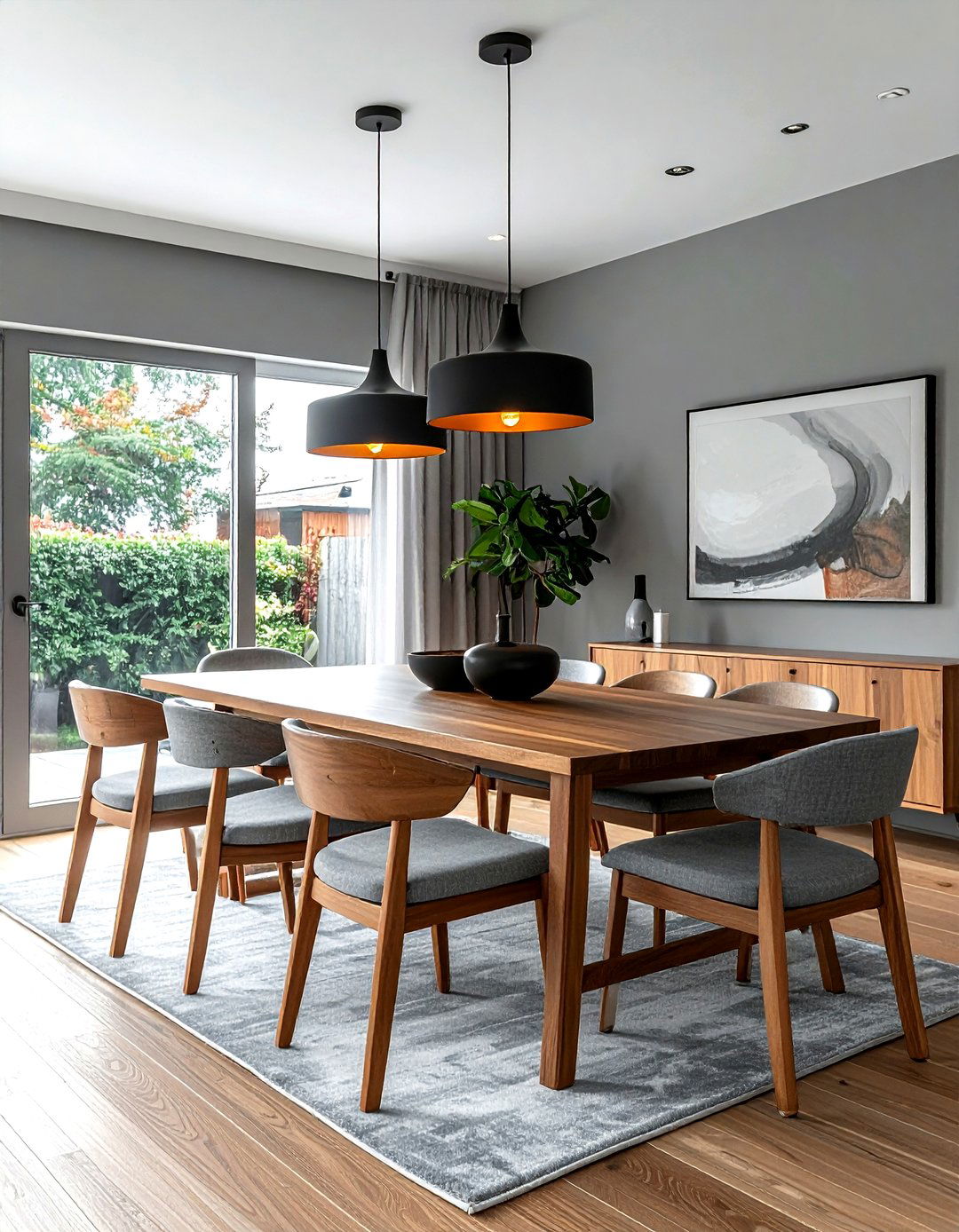 Grey And Wood Dining Room - 30 grey dining room design ideas