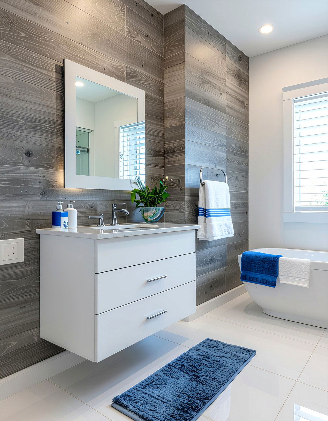 Grey Bathroom Wall Panel - 30 bathroom paneling ideas