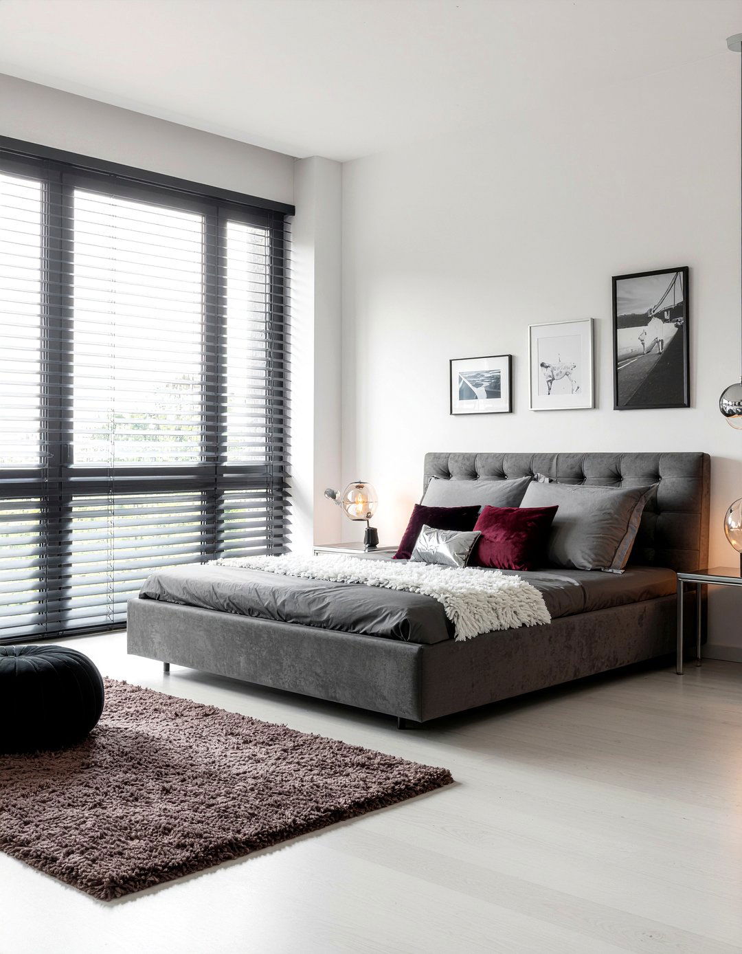 Grey Blinds Bedroom - 30 bedroom blinds