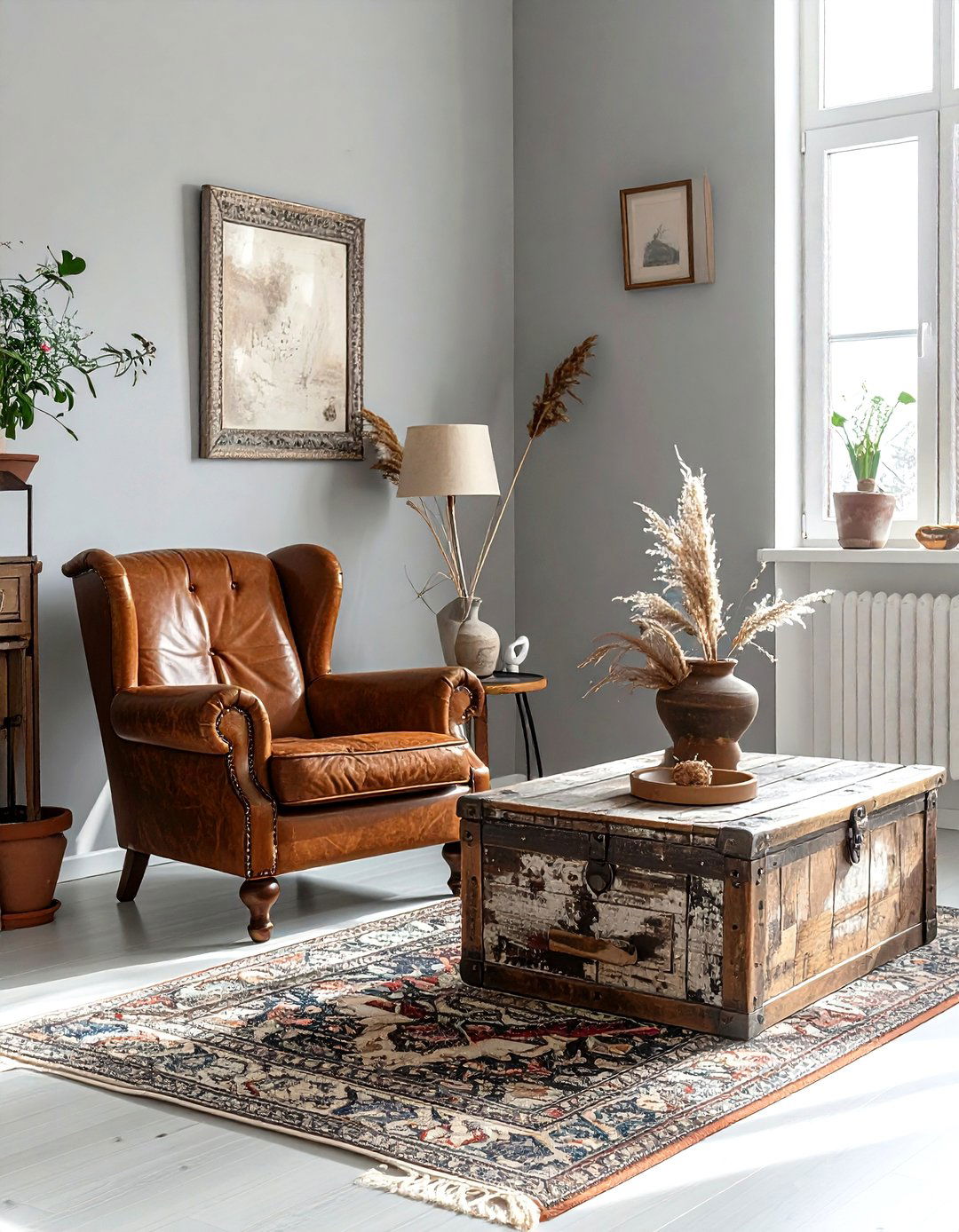 Grey Boho Living Room Vintage Furniture - 30 bohemian grey living room ideas