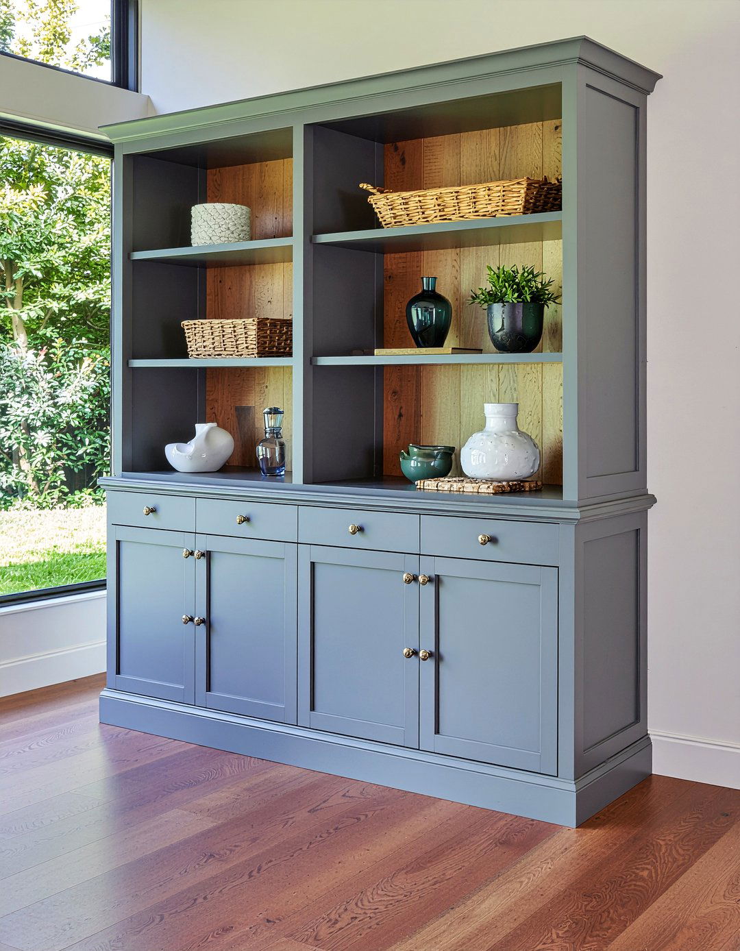 Grey China Cabinet - 30 living room china cabinet ideas