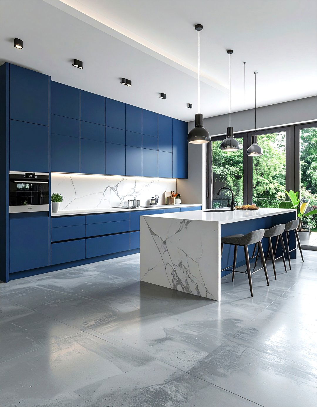 Grey Concrete Floor Kitchen - 30 polished concrete floor kitchen ideas