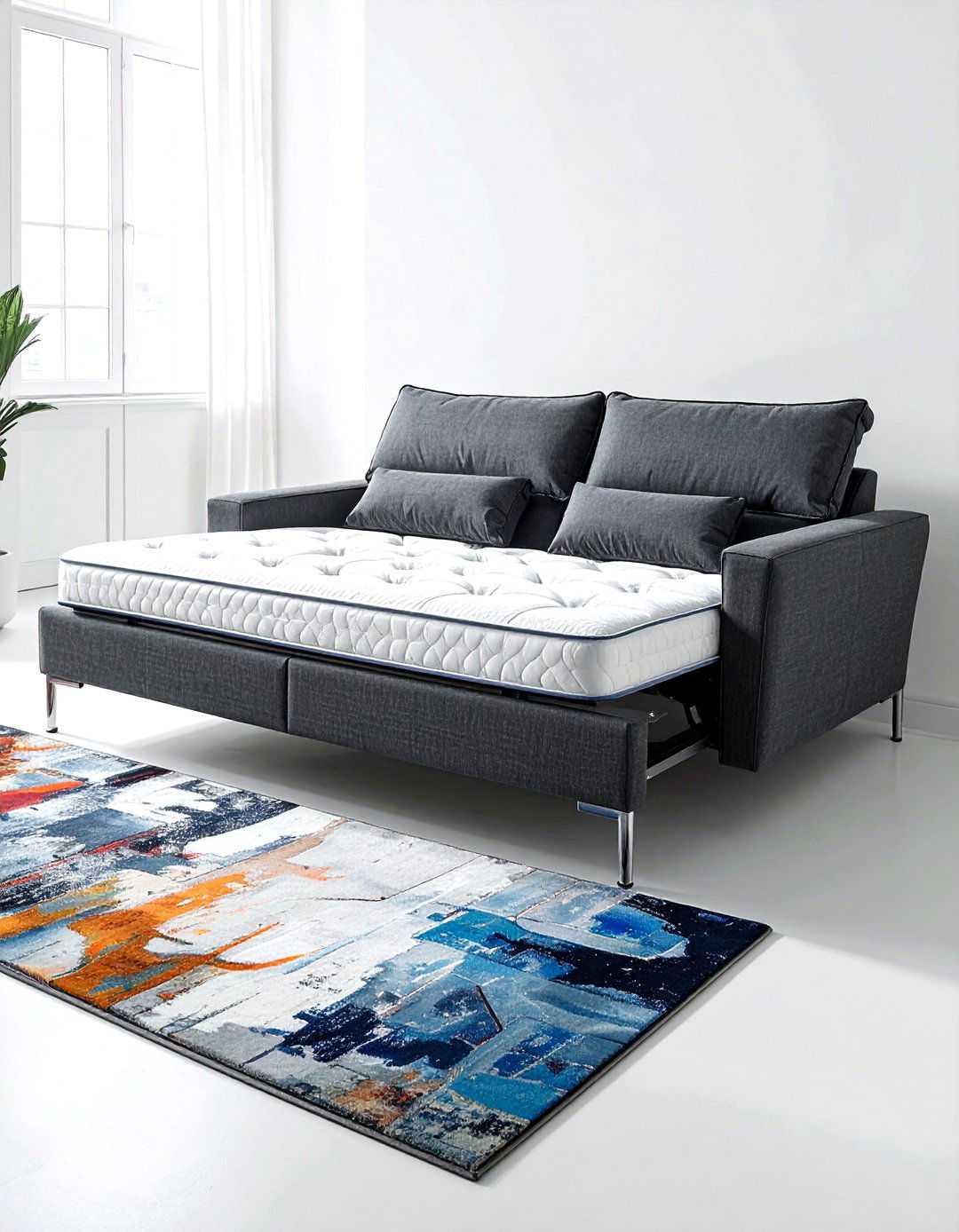 Grey Fabric Sleeper Sofa - 30 living room sleeper sofa ideas