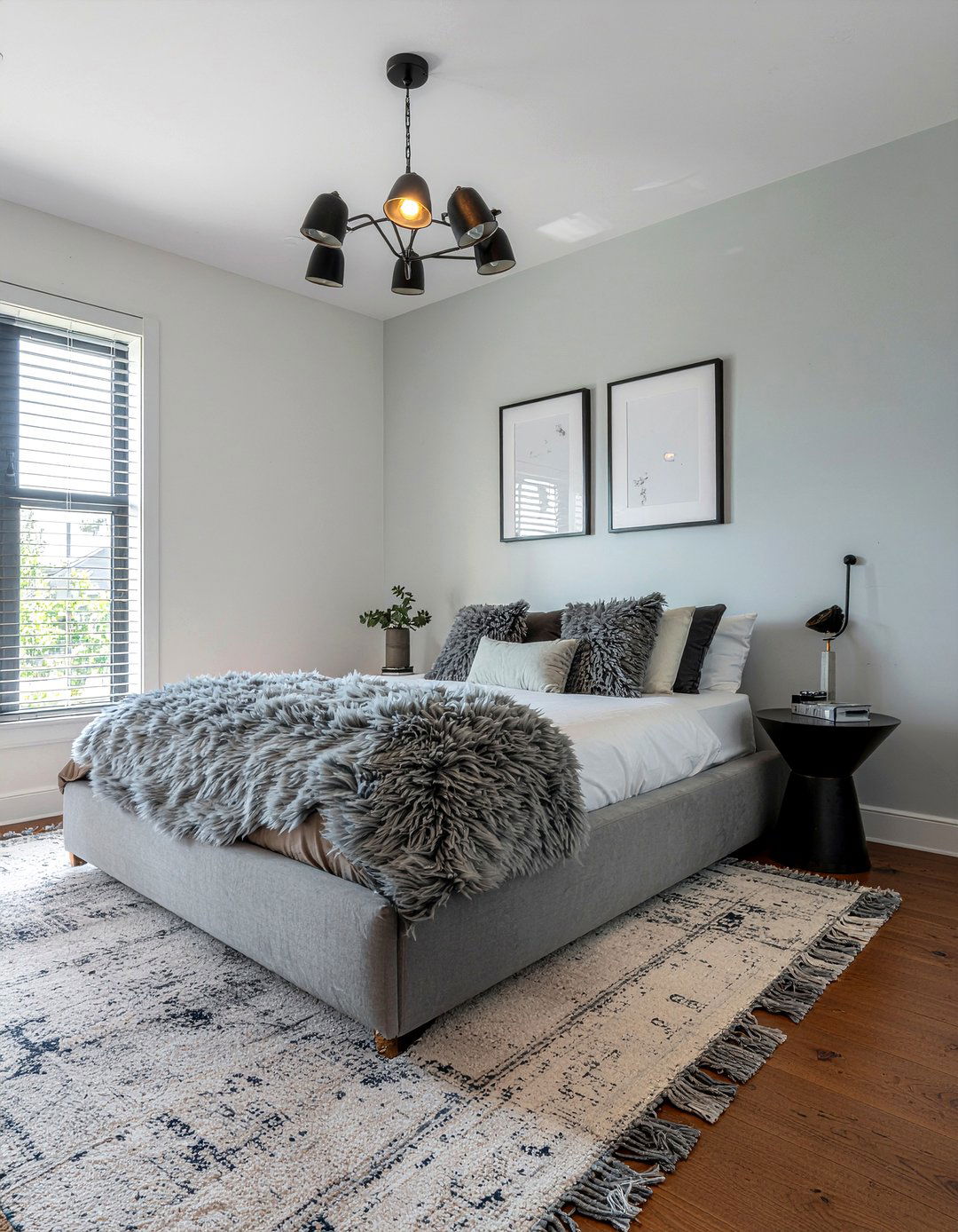 Grey Faux Fur Bedroom Accessories - 30 faux fur bedroom ideas