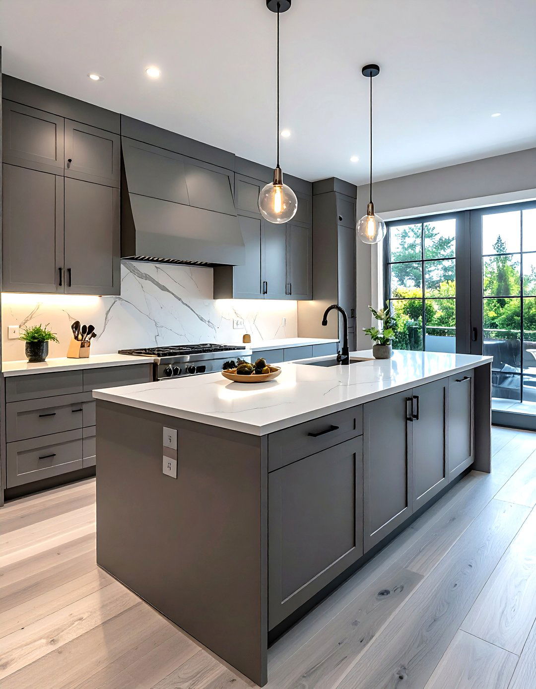 Grey Kitchen With Quartz Countertops - 30 grey kitchen design ideas