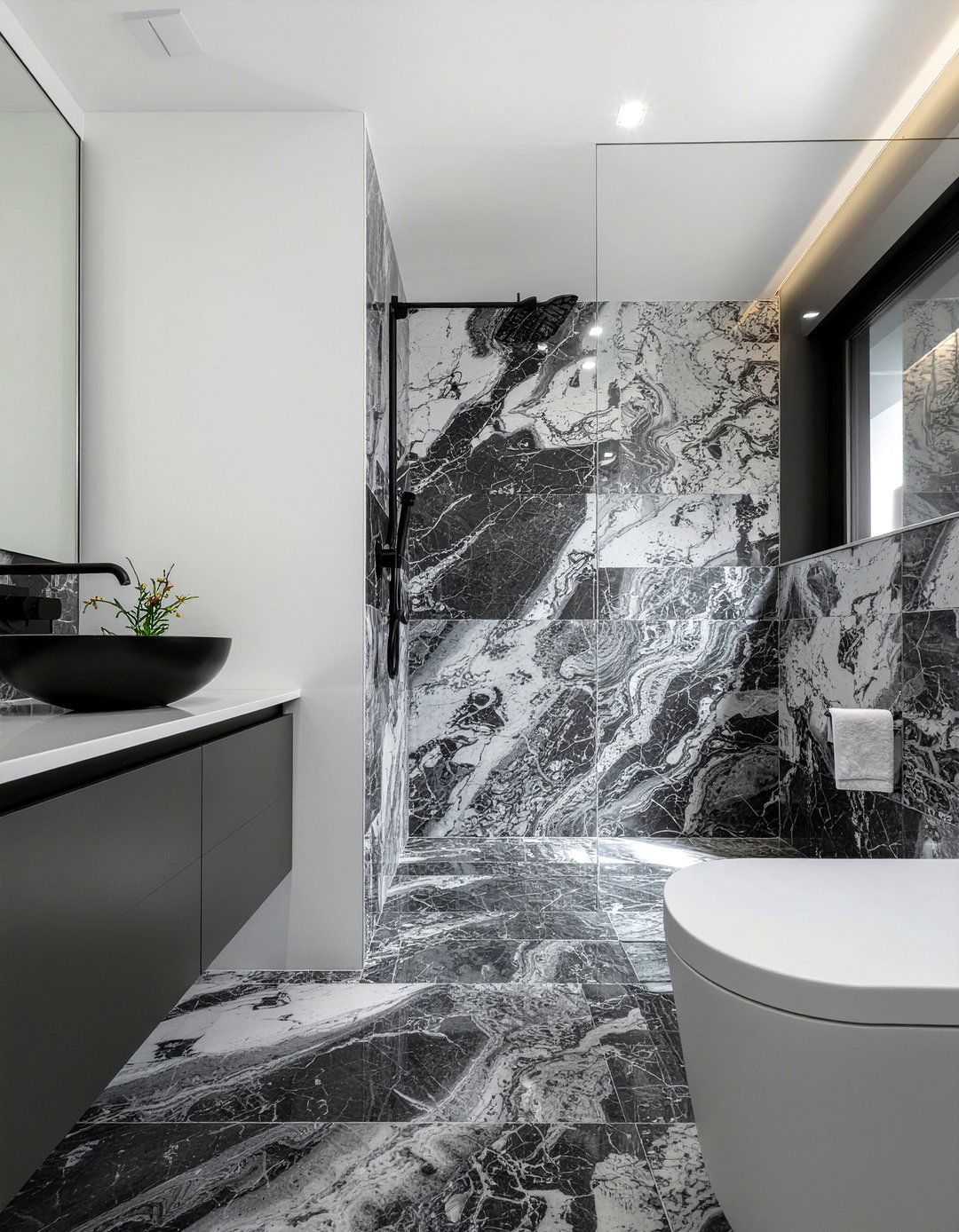 Grey Marble Bathroom - 30 marble bathroom ideas