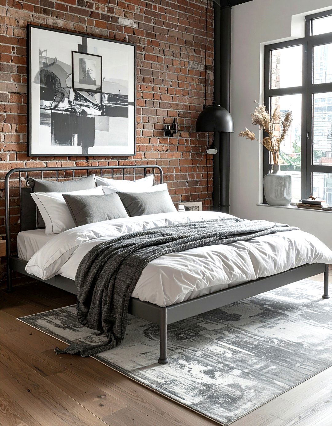Grey Metal Bed Frame - 30 gray bedroom furniture ideas