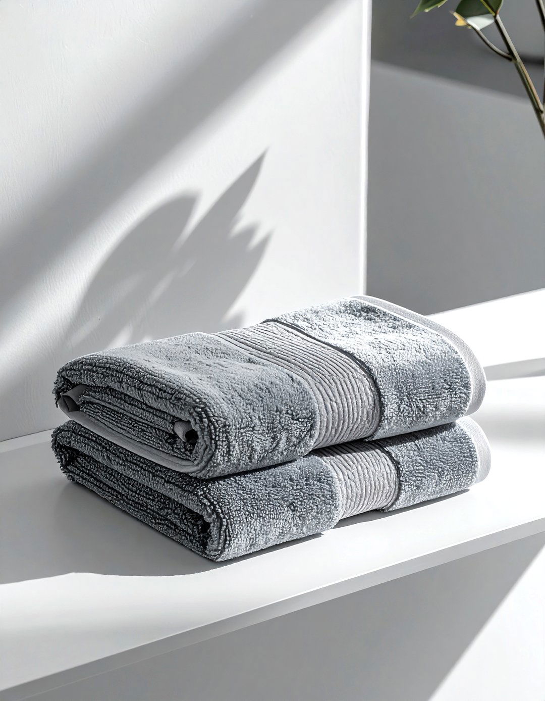 Grey Microfiber Hair Towel - 30 grey bathroom accessories ideas