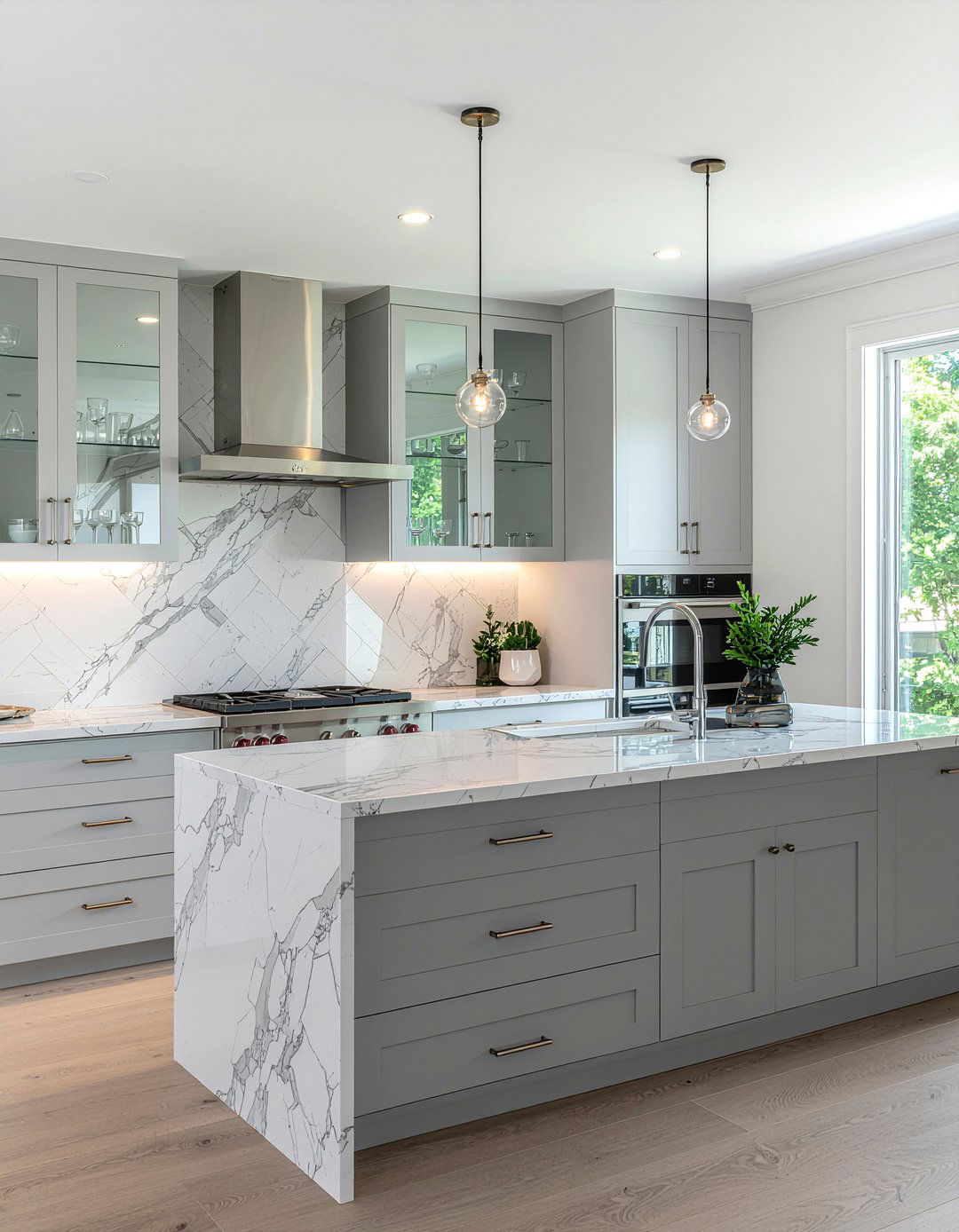 Grey Mirror Backsplash - 30 mirror backsplash kitchen ideas