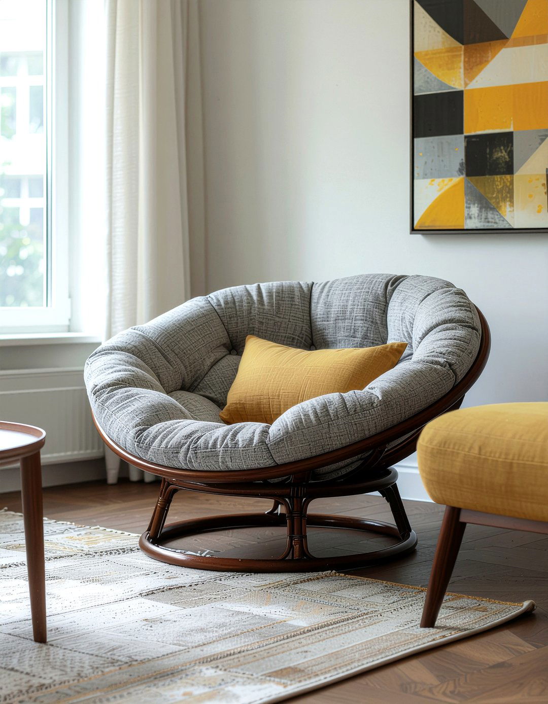 Grey Papasan Chair Cushion - 30 living room papasan chair ideas